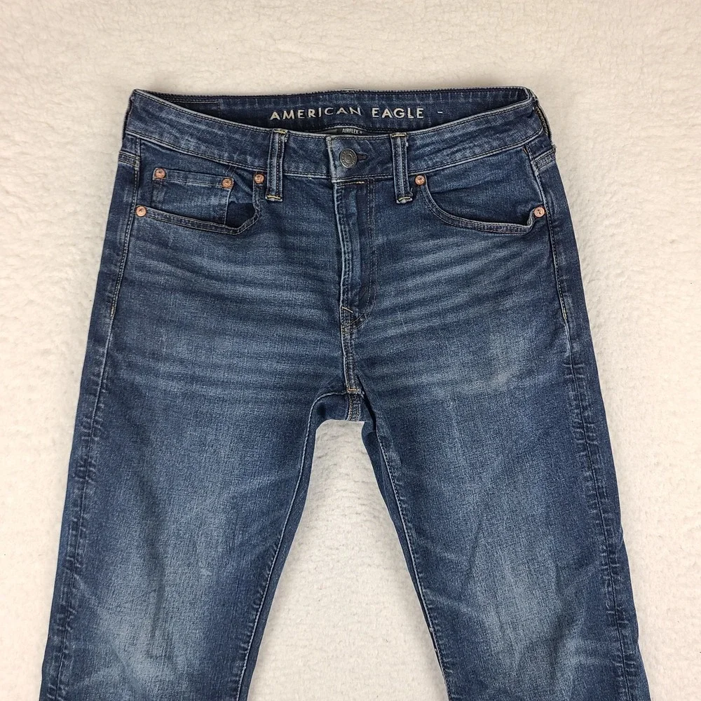 American Eagle‎ Jeans Mens 30x30 Blue Athletic Fit Airflex + Dark Wash Denim